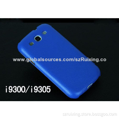 Luxury genuine leather case for Samsung galaxy S3/I9300/I9308